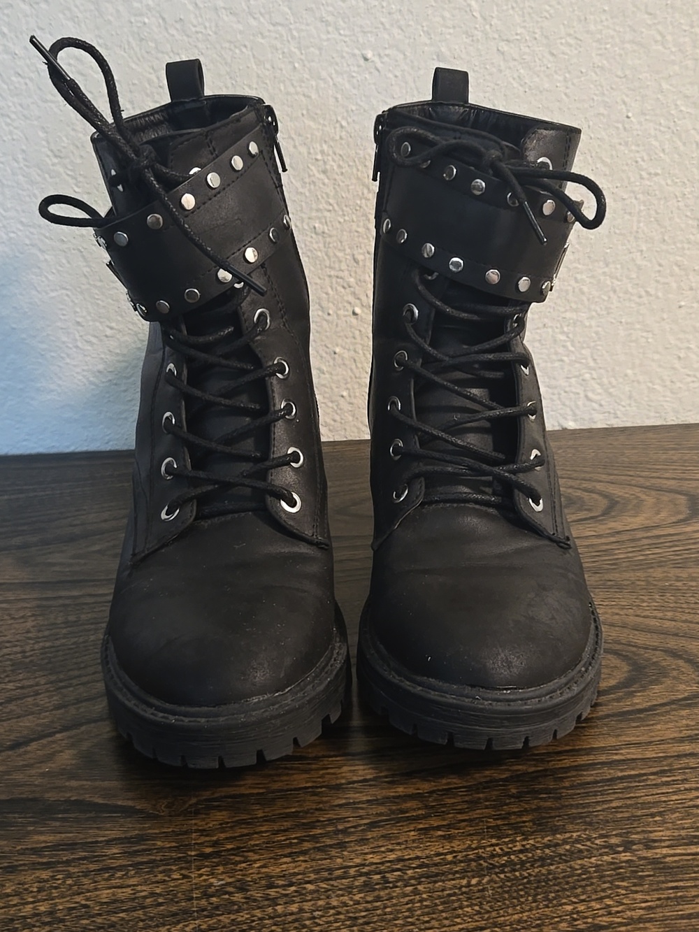 Studded Sid Combat Boot - Picture 3 of 5